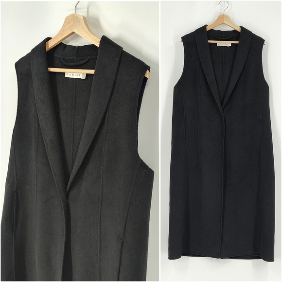 Danier | wool blend sleeveless long coat - Picture 1 of 7